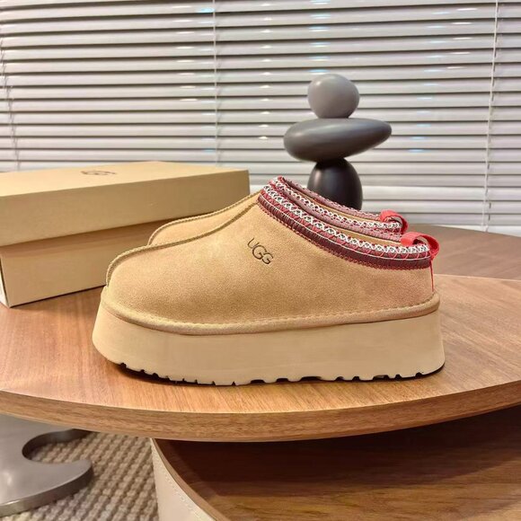 Ugg Tazz Platform Slippers Chestnut - Picture 7 of 9